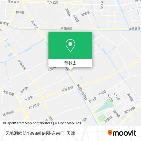天地源欧筑1898尚信园-东南门地图