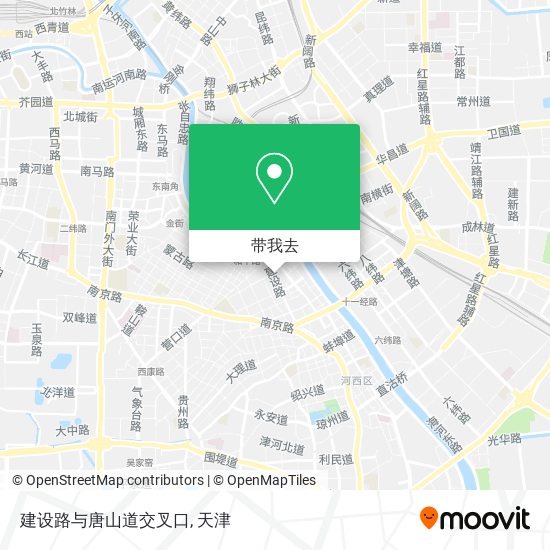 建设路与唐山道交叉口地图