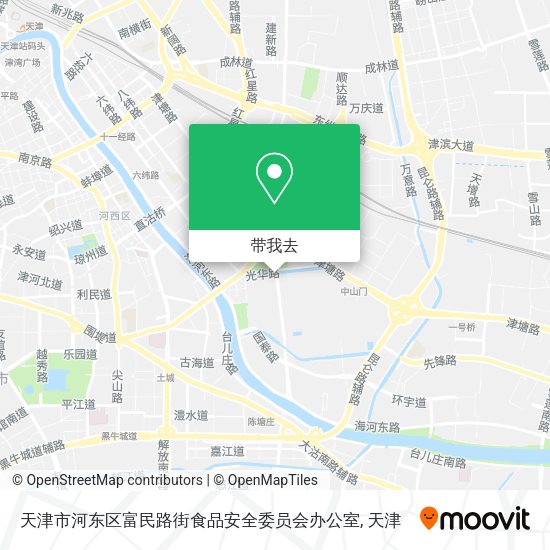 天津市河东区富民路街食品安全委员会办公室地图