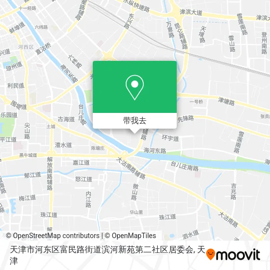 天津市河东区富民路街道滨河新苑第二社区居委会地图