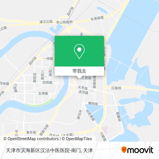 天津市滨海新区汉沽中医医院-南门地图