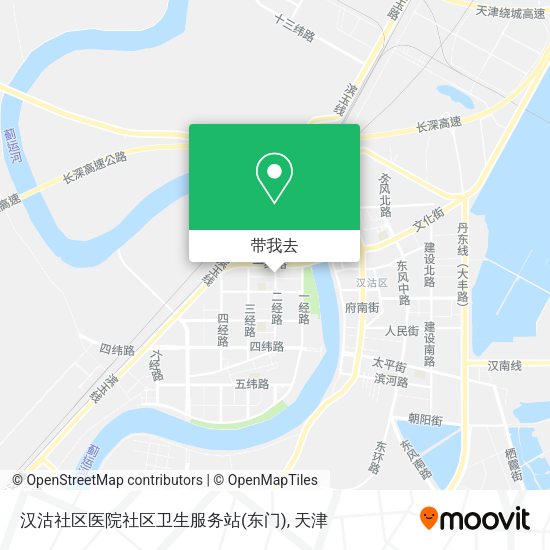 汉沽社区医院社区卫生服务站(东门)地图