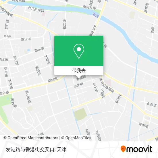 发港路与香港街交叉口地图