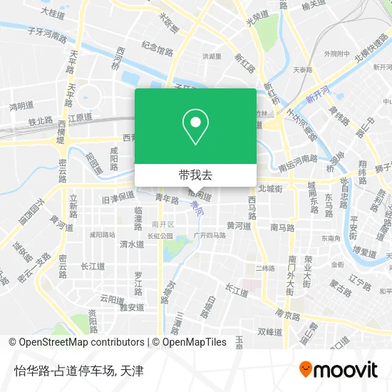 怡华路-占道停车场地图
