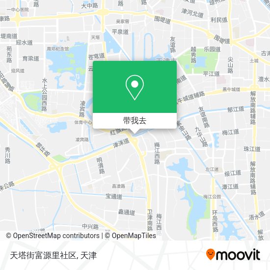 天塔街富源里社区地图