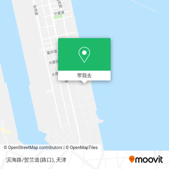 滨海路/贺兰道(路口)地图