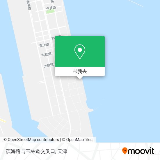 滨海路与玉林道交叉口地图