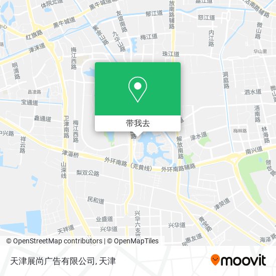 天津展尚广告有限公司地图