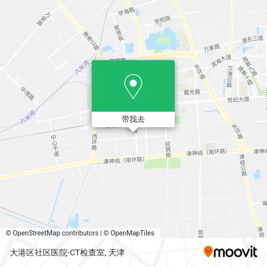 大港区社区医院-CT检查室地图
