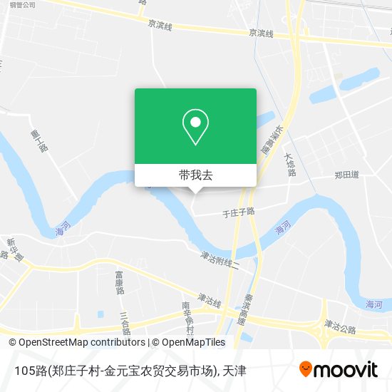 105路(郑庄子村-金元宝农贸交易市场)地图