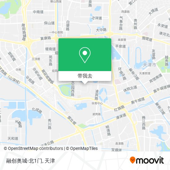 融创奥城-北1门地图