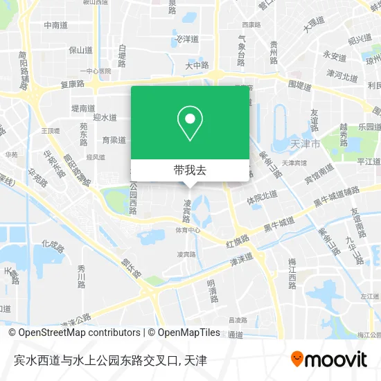 宾水西道与水上公园东路交叉口地图