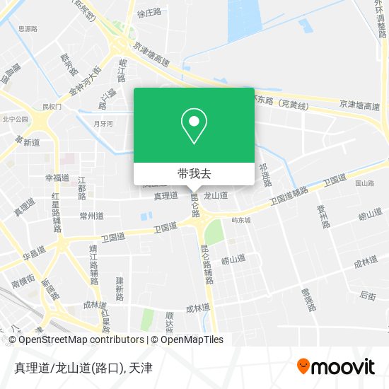 真理道/龙山道(路口)地图