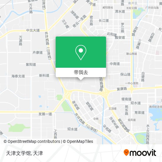天津文学馆地图