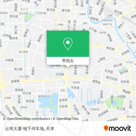 云琅大厦-地下停车场地图