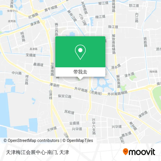 天津梅江会展中心-南门地图