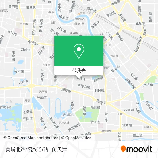 黄埔北路/绍兴道(路口)地图