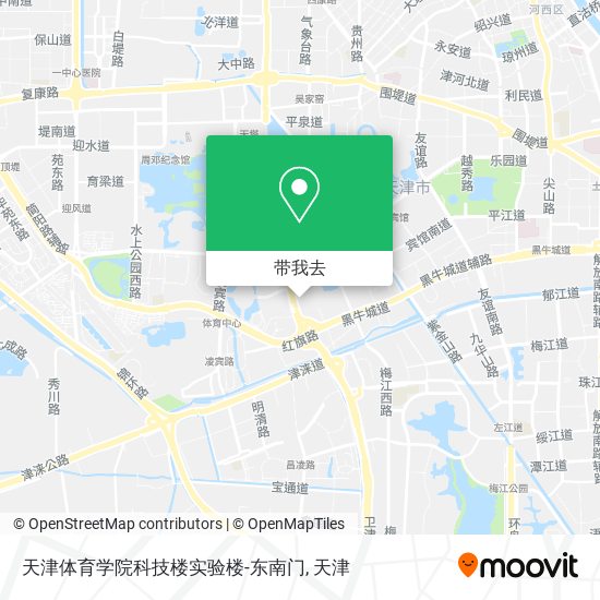 天津体育学院科技楼实验楼-东南门地图