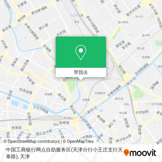 中国工商银行网点自助服务区(天津分行小王庄支行天泰路)地图