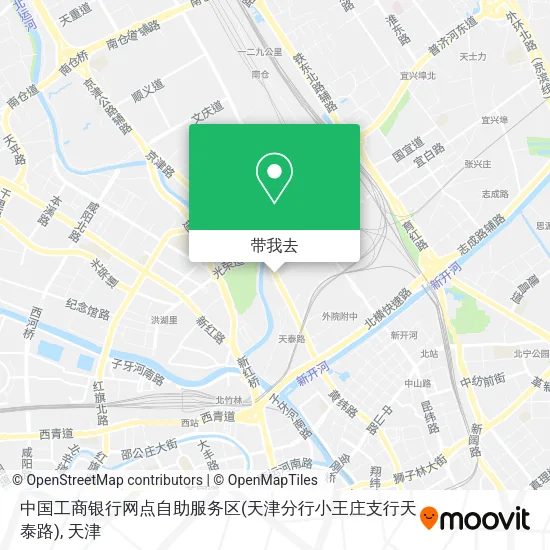 中国工商银行网点自助服务区(天津分行小王庄支行天泰路)地图