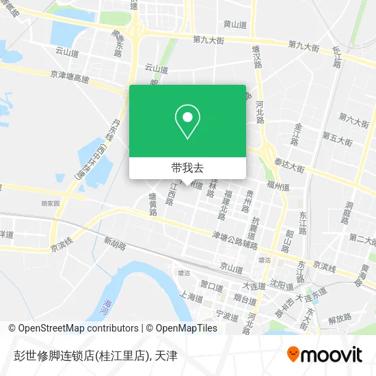 彭世修脚连锁店(桂江里店)地图