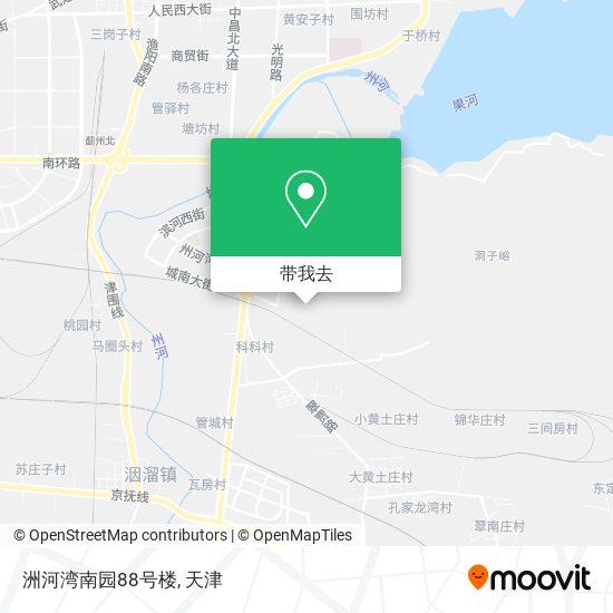 洲河湾南园88号楼地图