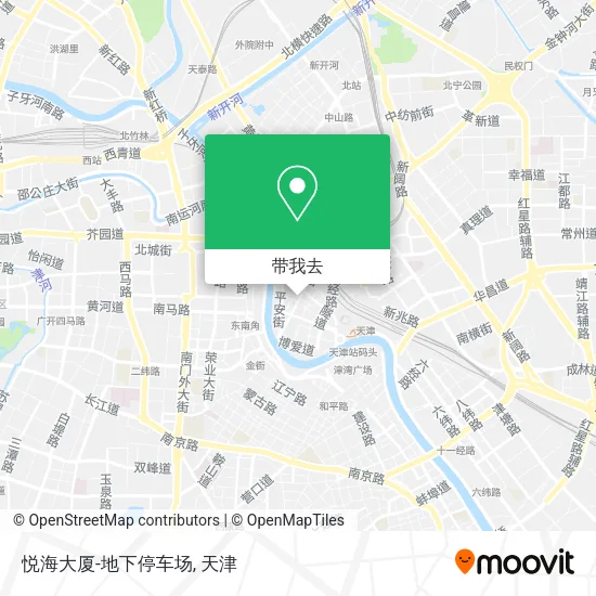 悦海大厦-地下停车场地图