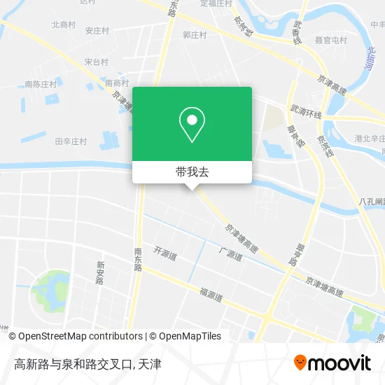 高新路与泉和路交叉口地图