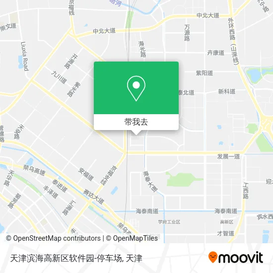 天津滨海高新区软件园-停车场地图