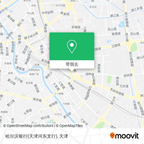 哈尔滨银行(天津河东支行)地图