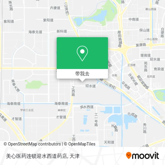 美心医药连锁迎水西道药店地图