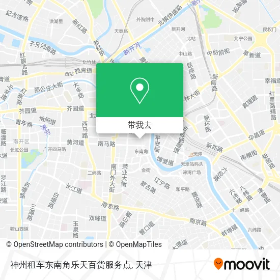 神州租车东南角乐天百货服务点地图