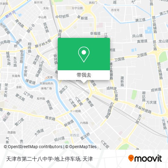天津市第二十八中学-地上停车场地图