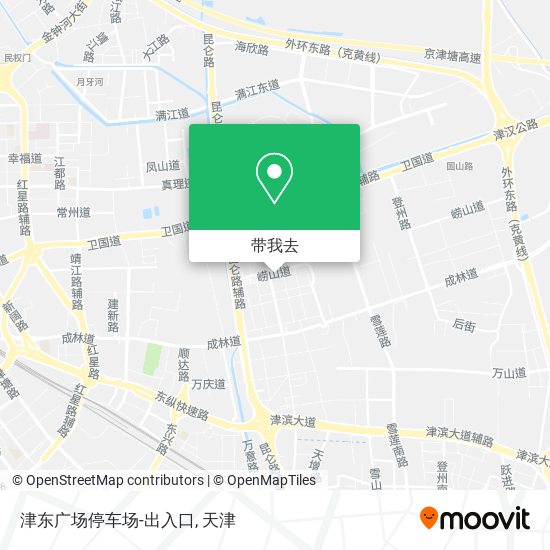 津东广场停车场-出入口地图