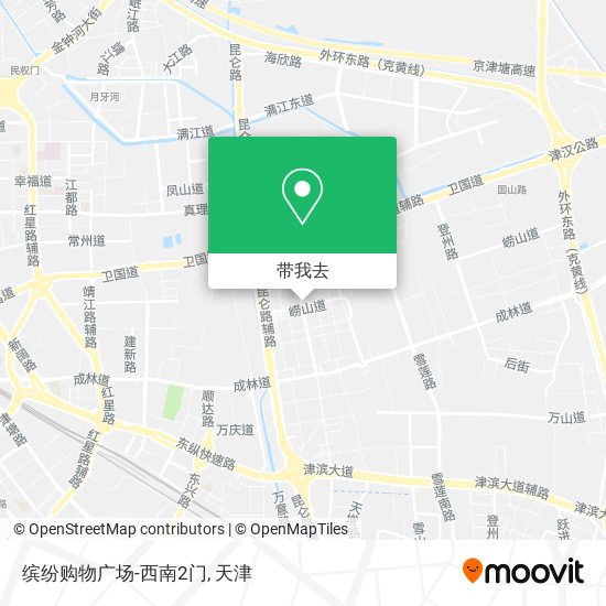 缤纷购物广场-西南2门地图