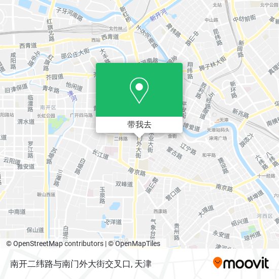 南开二纬路与南门外大街交叉口地图