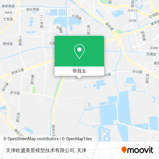天津欧盛美景模型技术有限公司地图