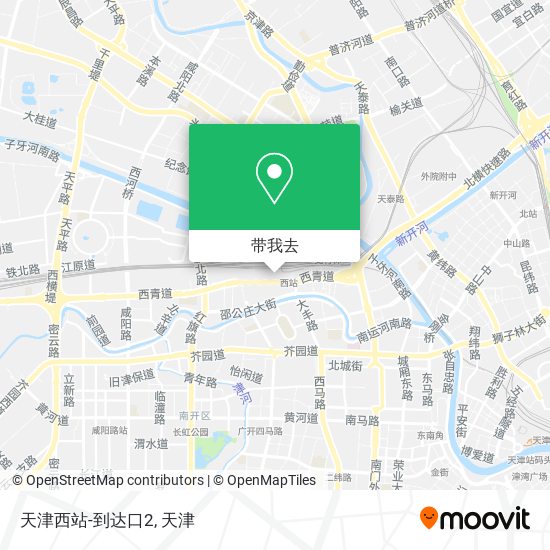 天津西站-到达口2地图