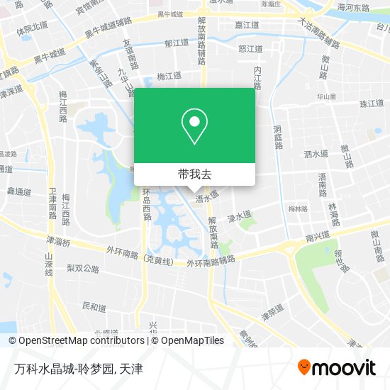 万科水晶城-聆梦园地图