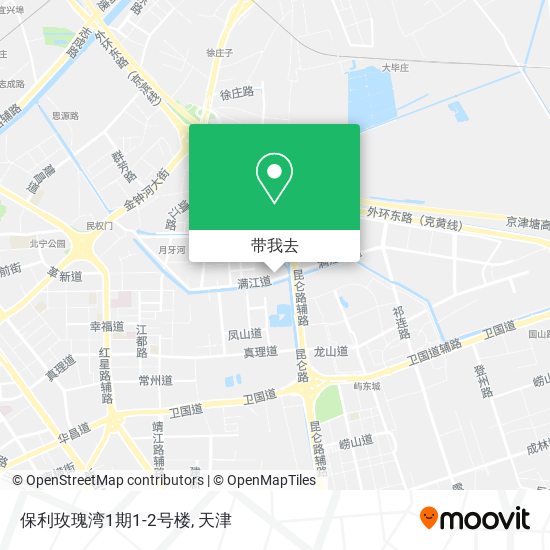 保利玫瑰湾1期1-2号楼地图