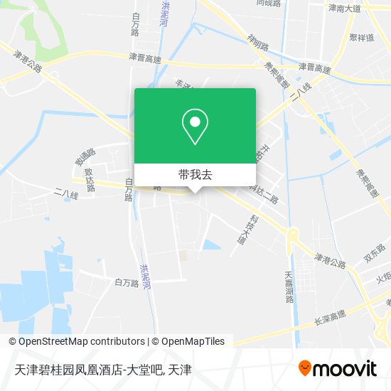 天津碧桂园凤凰酒店-大堂吧地图