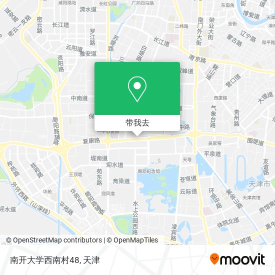 南开大学西南村48地图