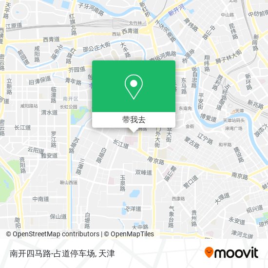 南开四马路-占道停车场地图