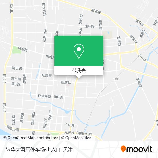 钰华大酒店停车场-出入口地图