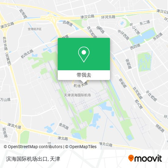 滨海国际机场出口地图