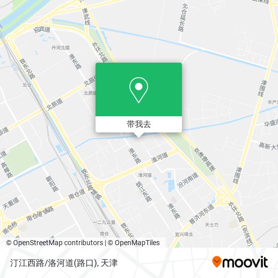 汀江西路/洛河道(路口)地图