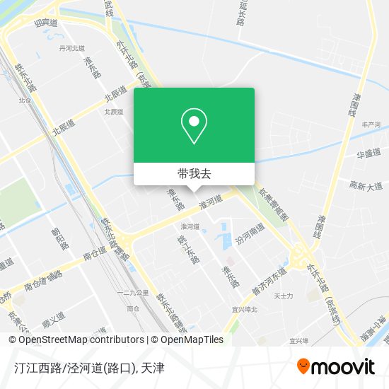 汀江西路/泾河道(路口)地图