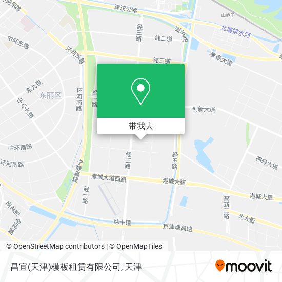 昌宜(天津)模板租赁有限公司地图
