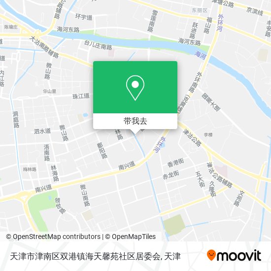 天津市津南区双港镇海天馨苑社区居委会地图