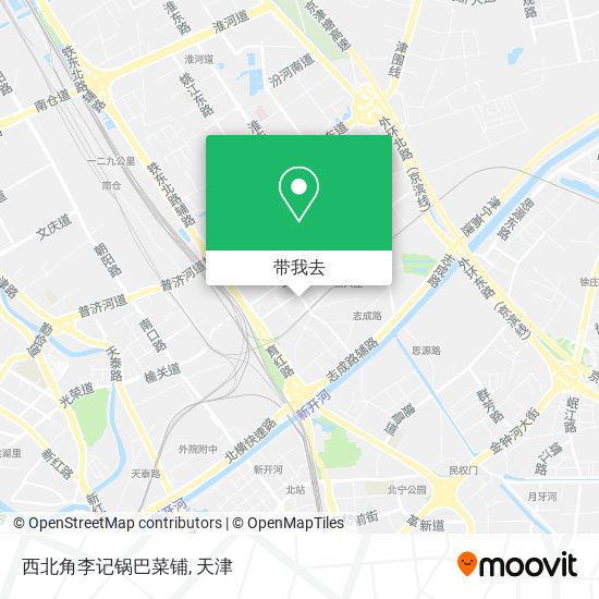 西北角李记锅巴菜铺地图